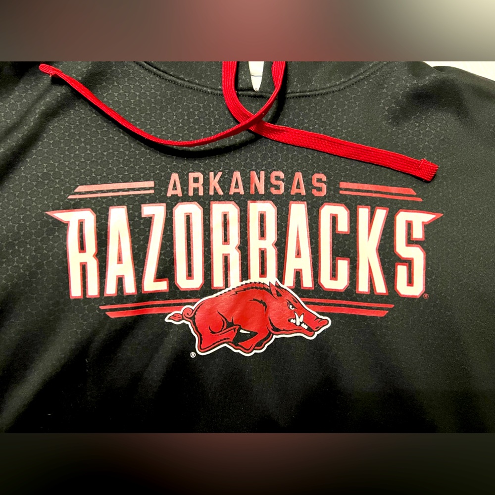 Arkansas Razorbacks black and red medium hoody